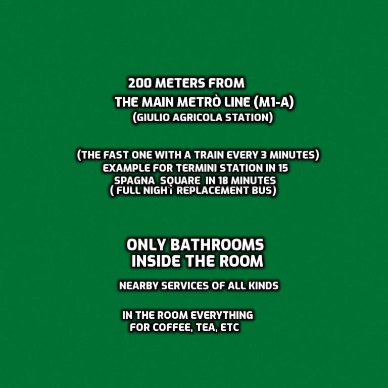 B&B Near Metro' Central Line - Only Wc In The Rooms 15 Minutes To Termini Station 20 To Spagna Square - In The Night Bus Rom Eksteriør billede